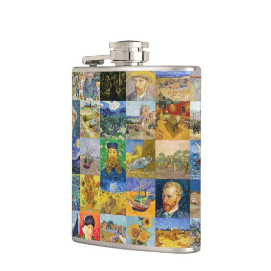 Vincent van Gogh - Masterstuks Mosaic Patchwork Heupfles (Links)