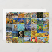 Vincent van Gogh - Masterstuks Mosaic Patchwork Kaart (Voorkant / Achterkant)