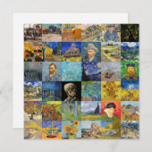 Vincent van Gogh - Masterstuks Mosaic Patchwork Kaart (Voorkant / Achterkant)