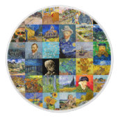 Vincent van Gogh - Masterstuks Mosaic Patchwork Keramische Knop (Voorkant)
