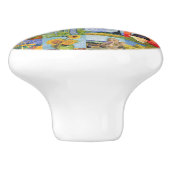 Vincent van Gogh - Masterstuks Mosaic Patchwork Keramische Knop (Zijkant)