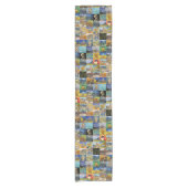 Vincent van Gogh - Masterstuks Mosaic Patchwork Korte Tafelloper (Voorkant)
