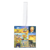 Vincent van Gogh - Masterstuks Mosaic Patchwork Kubus Ornament (Voorkant)