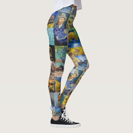 Vincent van Gogh - Masterstuks Mosaic Patchwork Leggings (Rechts)
