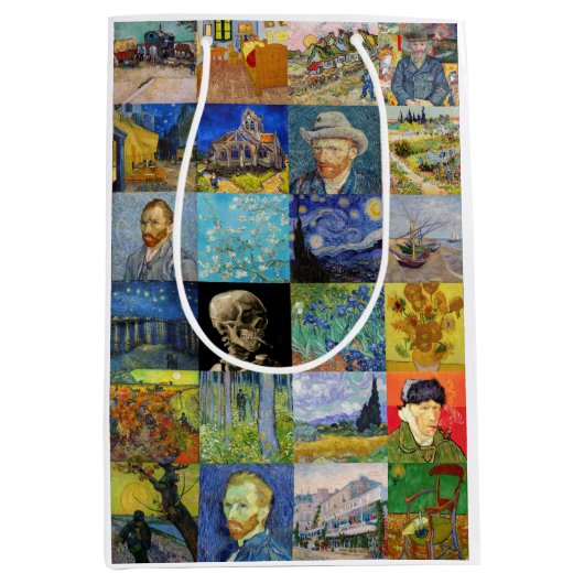 Vincent van Gogh - Masterstuks Mosaic Patchwork Medium Cadeauzakje (Voorkant)