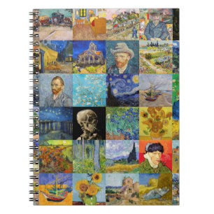 Vincent van Gogh - Masterstuks Mosaic Patchwork Notitieboek