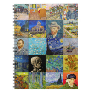 Vincent van Gogh - Masterstuks Mosaic Patchwork Notitieboek
