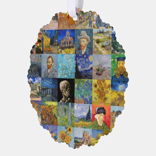 Vincent van Gogh - Masterstuks Mosaic Patchwork Ornament Kaart (Links)