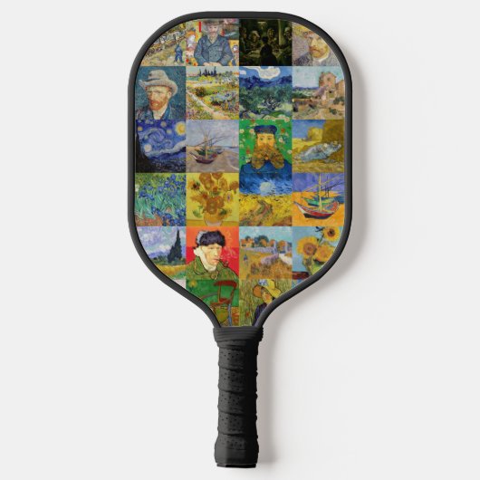 Vincent van Gogh - Masterstuks Mosaic Patchwork Pickleball Paddle (Achterkant)