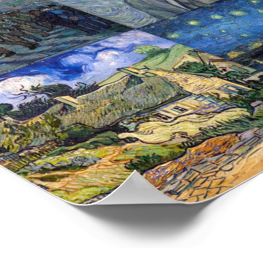 Vincent van Gogh - Masterstuks Mosaic Patchwork Poster (Hoek)