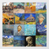 Vincent van Gogh - Masterstuks Mosaic Patchwork Raamsticker (Vel)