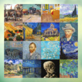 Vincent van Gogh - Masterstuks Mosaic Patchwork Raamsticker (Vel 3)