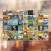 Vincent van Gogh - Masterstuks Mosaic Patchwork Raamsticker (Vel 2)