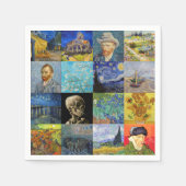 Vincent van Gogh - Masterstuks Mosaic Patchwork Servet (Voorkant)