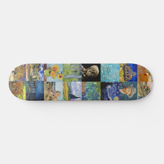 Vincent van Gogh - Masterstuks Mosaic Patchwork Skateboard (Horizontaal)