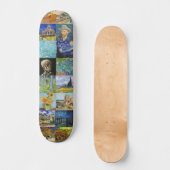 Vincent van Gogh - Masterstuks Mosaic Patchwork Skateboard (Voorkant)