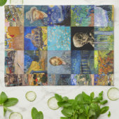 Vincent van Gogh - Masterstuks Mosaic Patchwork Theedoek (Gevouwen)