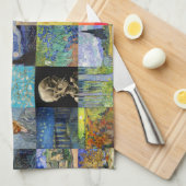 Vincent van Gogh - Masterstuks Mosaic Patchwork Theedoek (Quarter Fold)