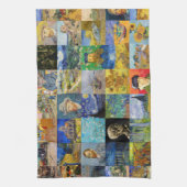 Vincent van Gogh - Masterstuks Mosaic Patchwork Theedoek (Verticaal)