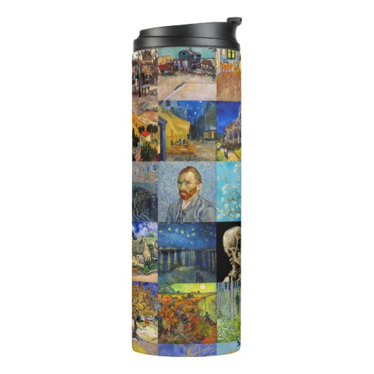 Vincent van Gogh - Masterstuks Mosaic Patchwork Thermosbeker (Gedraaid links)