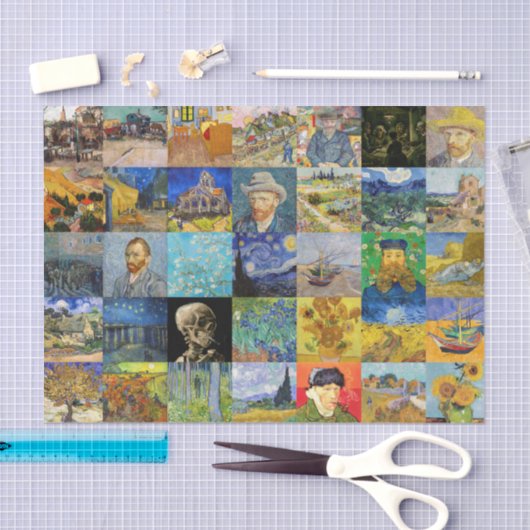 Vincent van Gogh - Masterstuks Mosaic Patchwork Tissuepapier (Craft)