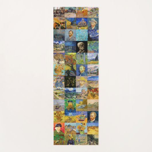 Vincent van Gogh - Masterstuks Mosaic Patchwork Yogamat (Voorkant)