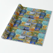 Vincent Van Gogh - Masterstuks Patchwork Cadeaupapier (Uitgerold)