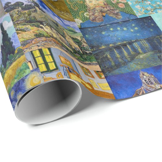 Vincent Van Gogh - Masterstuks Patchwork Cadeaupapier (Rol Hoek)