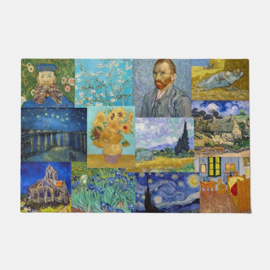 Vincent Van Gogh - Masterstuks Patchwork Deurmat (Voorkant)