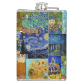 Vincent Van Gogh - Masterstuks Patchwork Heupfles (Achterkant)