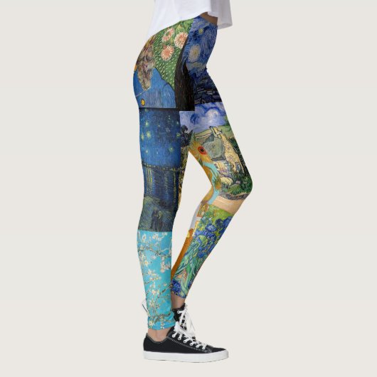 Vincent Van Gogh - Masterstuks Patchwork Leggings (Rechts)