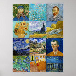 Vincent Van Gogh - Masterstuks Patchwork Poster