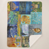 Vincent Van Gogh - Masterstuks Patchwork Sherpa Deken (Voorkant)