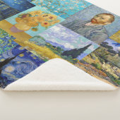 Vincent Van Gogh - Masterstuks Patchwork Sherpa Deken (3/4)