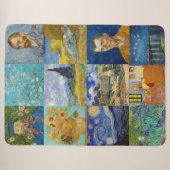 Vincent Van Gogh - Masterstuks Patchwork Sherpa Deken (Voorkant (horizontaal))