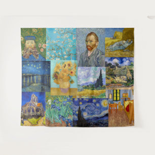 Vincent Van Gogh - Masterstuks Patchwork Wandkleed