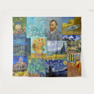 Vincent Van Gogh - Masterstuks Patchwork Wandkleed