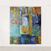 Vincent Van Gogh - Masterstuks Patchwork Wandkleed (Voorkant)