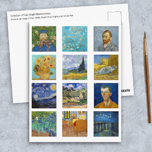 Vincent Van Gogh - Meesterwerken Mozaïek Briefkaart