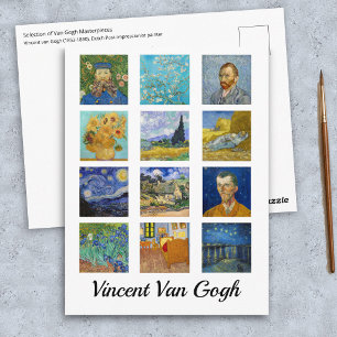 Vincent Van Gogh - Meesterwerken Mozaïek Briefkaart