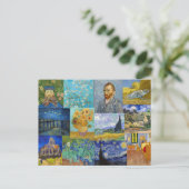 Vincent Van Gogh - Meesterwerken Patchwork Briefkaart (Staand voorkant)