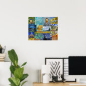 Vincent Van Gogh - Meesterwerken Patchwork Poster (Thuiskantoor)
