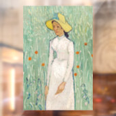 Vincent van Gogh - Meisje in het wit Raamsticker (Vel 2)