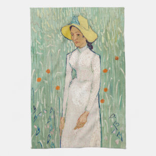 Vincent van Gogh - Meisje in het wit Theedoek