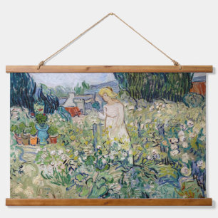 Vincent van Gogh - Miss Gachet in haar tuin Hangend Wandkleed