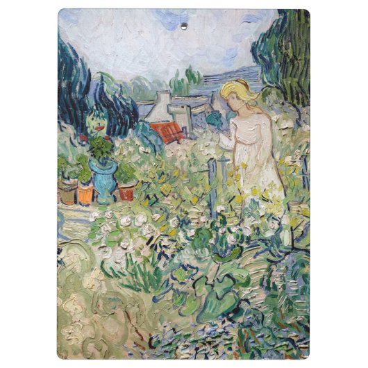 Vincent van Gogh - Miss Gachet in haar tuin Klembord (Achterkant)