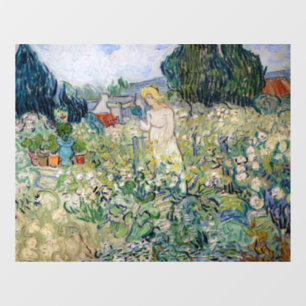Vincent van Gogh - Miss Gachet in haar tuin Raamsticker