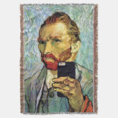 Vincent Van Gogh Mobiele Telefoon Selfie Zelfportr Deken (Voorkant Verticaal)