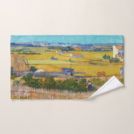 Vincent van Gogh - Moisson à La Crau (Serviette à main)