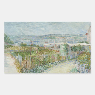 Vincent van Gogh - Montmartre: Achter de Moulin Rechthoekige Sticker